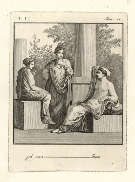 Framed Print : Juno and Pallas visiting Venus Framed Print : Juno and Pallas visiting Venus