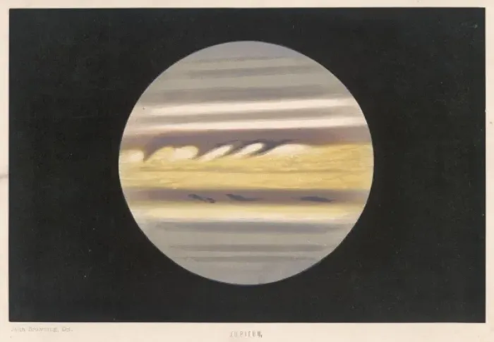 Framed Print : Jupiter Observed 1869 Framed Print : Jupiter Observed 1869