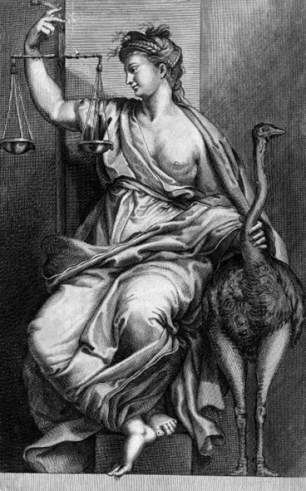 Framed Print : Justice with Scales Framed Print : Justice with Scales