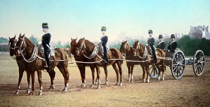 Framed Print : K battery, Royal Horse Artillery, London, probably Framed Print : K battery, Royal Horse Artillery, London, probably