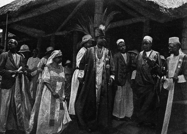 The Kabaka of Buganda with his consort