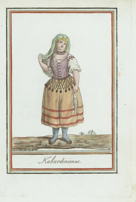 Framed Print : Kabardian woman, one of the 12 Circassian tribes Framed Print : Kabardian woman, one of the 12 Circassian tribes