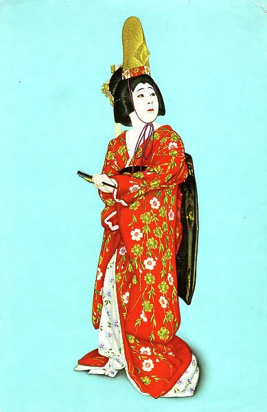 Kabuki actor as Kiyohime, Japanese traditional story