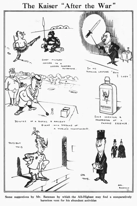Framed Print : The Kaiser After the War by H. M. Bateman, WW1 cartoon Framed Print : The Kaiser After the War by H. M. Bateman, WW1 cartoon
