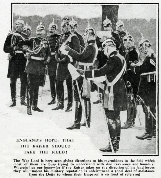 Framed Print : Kaiser Wilhelm with his generals, WW1 Framed Print : Kaiser Wilhelm with his generals, WW1