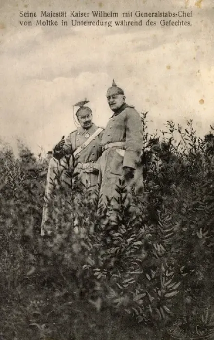 Framed Print : Kaiser Wilhelm II and General Von Moltke on field of Battle Framed Print : Kaiser Wilhelm II and General Von Moltke on field of Battle
