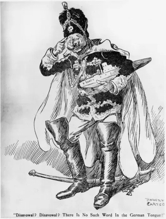 Framed Print : Kaiser Wilhelm II and U-boat