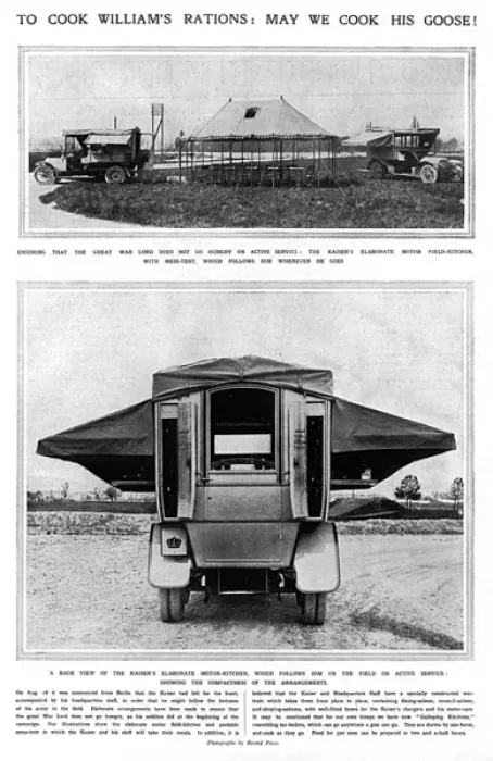 Framed Print : The Kaisers Motor Kitchen, WW1 Framed Print : The Kaisers Motor Kitchen, WW1