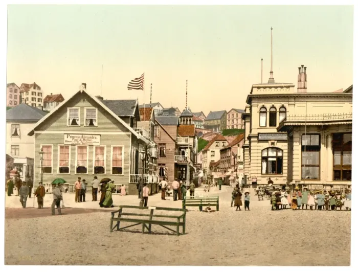 Framed Print : Kaiserstrasse, Helgoland, Germany Framed Print : Kaiserstrasse, Helgoland, Germany
