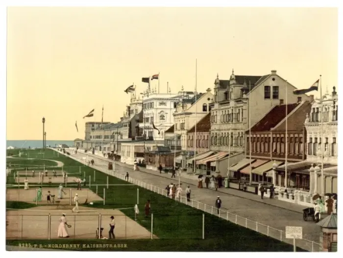 Framed Print : Kaiserstrasse, Norderney, Germany Framed Print : Kaiserstrasse, Norderney, Germany