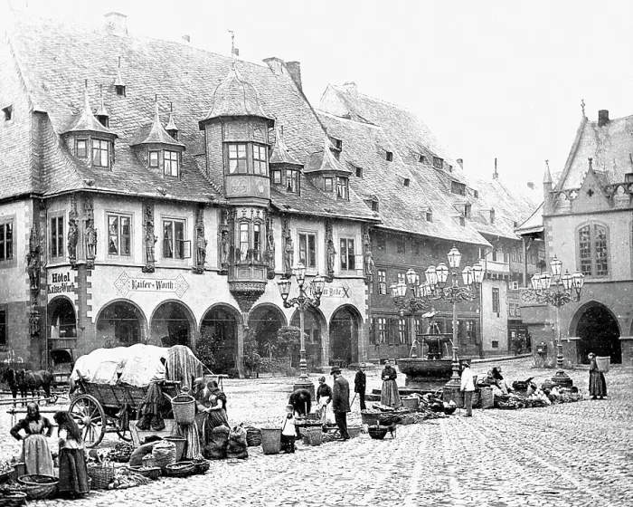 Framed Print : The Kaiserworth Goslar Germany Victorian period Framed Print : The Kaiserworth Goslar Germany Victorian period