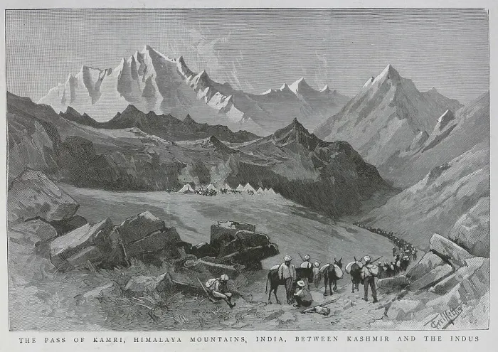 Framed Print : The Kamri Pass, India, Himalaya Mountains Framed Print : The Kamri Pass, India, Himalaya Mountains
