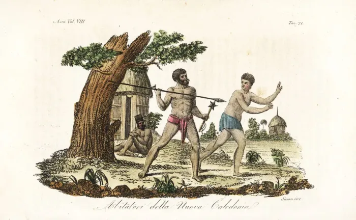 Framed Print : Kanak natives of New Caledonia Framed Print : Kanak natives of New Caledonia