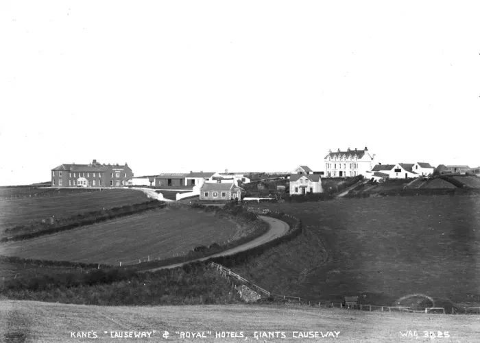 Framed Print : Kanes Causeway and Royal Hotels, Giants Causeway Framed Print : Kanes Causeway and Royal Hotels, Giants Causeway