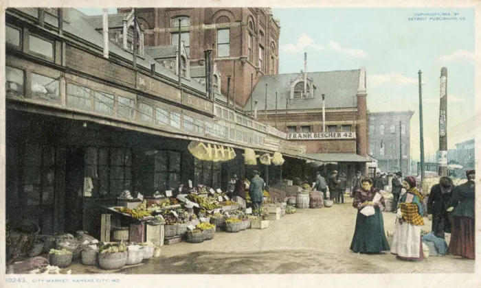 Framed Print : KANSAS CITY MARKET / 1906 Framed Print : KANSAS CITY MARKET / 1906