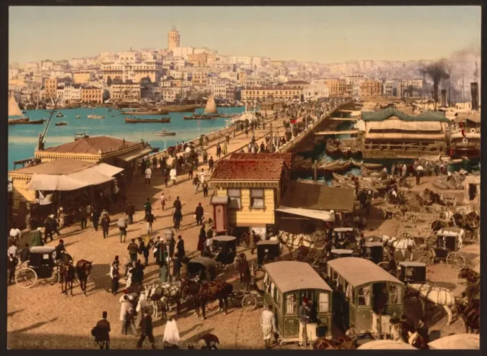 Framed Print : Kara-Keui (Galata) and view of Pera, Constantinople, Turkey Framed Print : Kara-Keui (Galata) and view of Pera, Constantinople, Turkey