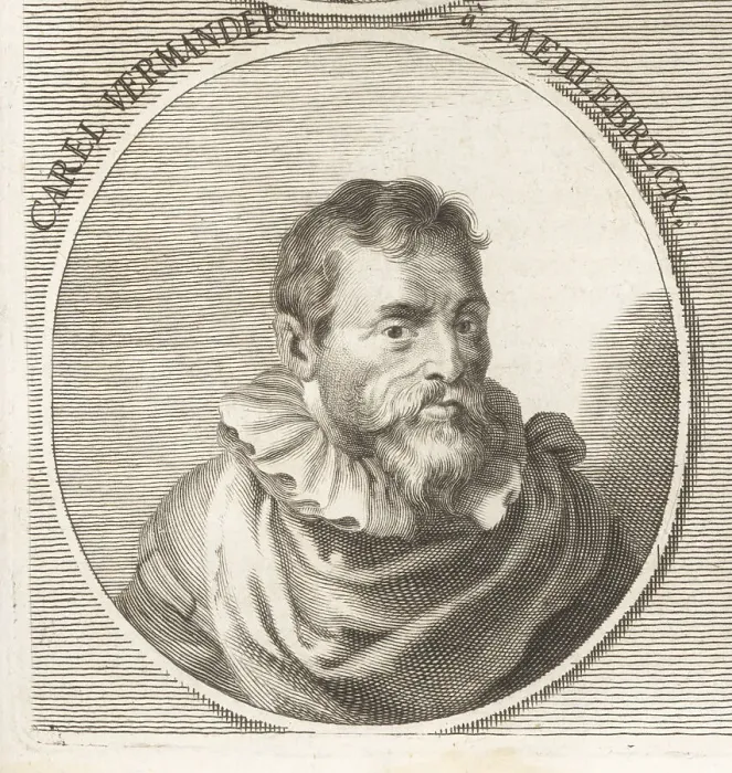 Framed Print : Karel van Mander, Flemish painter, 1548-1606