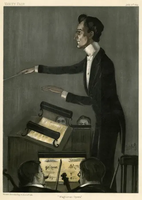 Framed Print : KARL MUCK German conductor in action Date: 1859 - 1940 Framed Print : KARL MUCK German conductor in action Date: 1859 - 1940