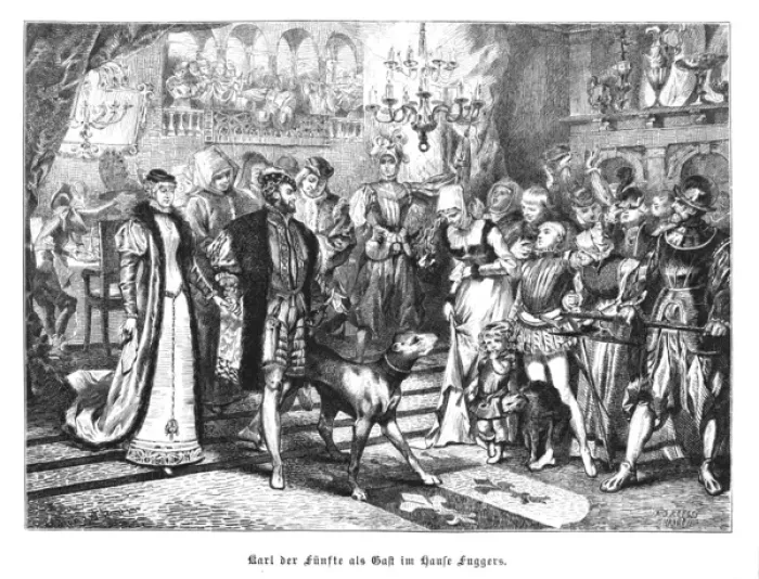 Framed Print : Karl V and Fuggers Framed Print : Karl V and Fuggers