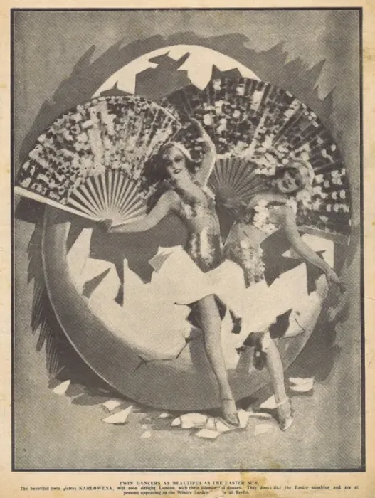 Framed Print : The Karlowena sisters from the Wintergarten, Berlin, 1928 Framed Print : The Karlowena sisters from the Wintergarten, Berlin, 1928