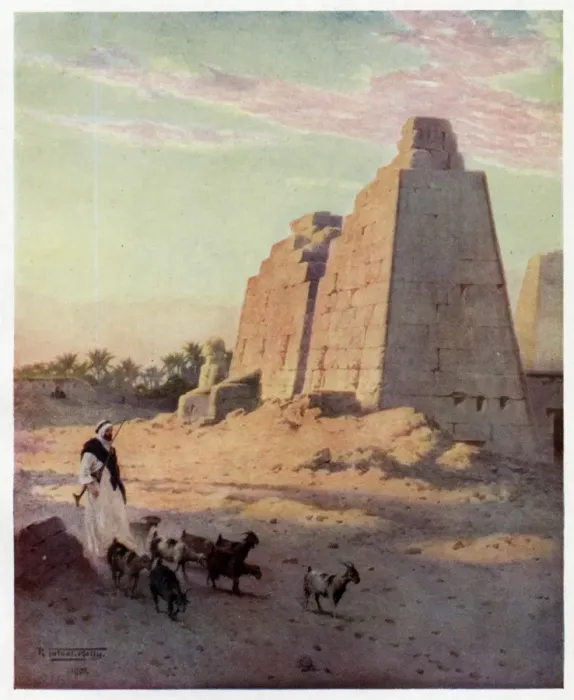 Framed Print : Karnak / The Pylon / 1904 Framed Print : Karnak / The Pylon / 1904