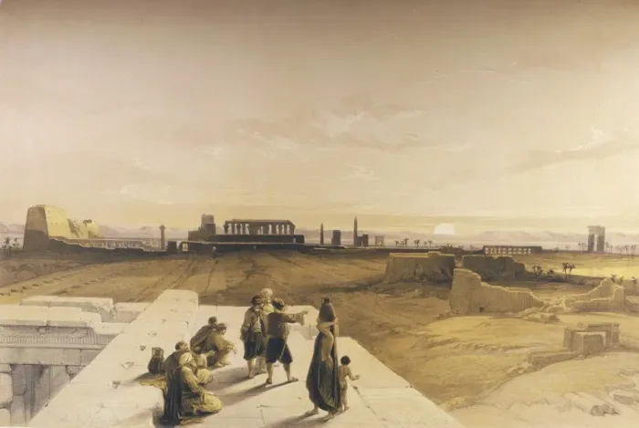 Framed Print : Karnak (Roberts) 1847