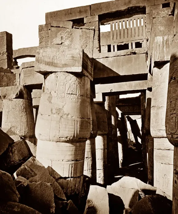 Framed Print : Karnak Temple, Egypt, Victorian period Framed Print : Karnak Temple, Egypt, Victorian period