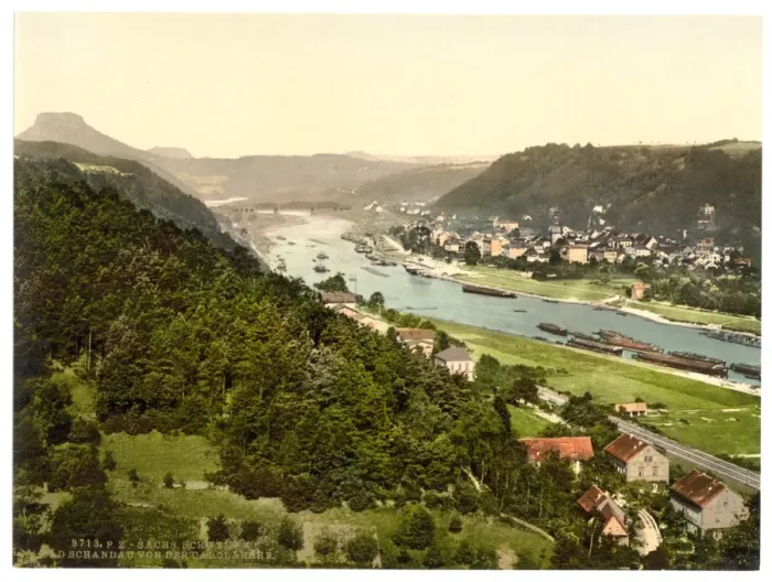 Framed Print : Karola Heights, Bad Schandau, Saxony, Germany Framed Print : Karola Heights, Bad Schandau, Saxony, Germany