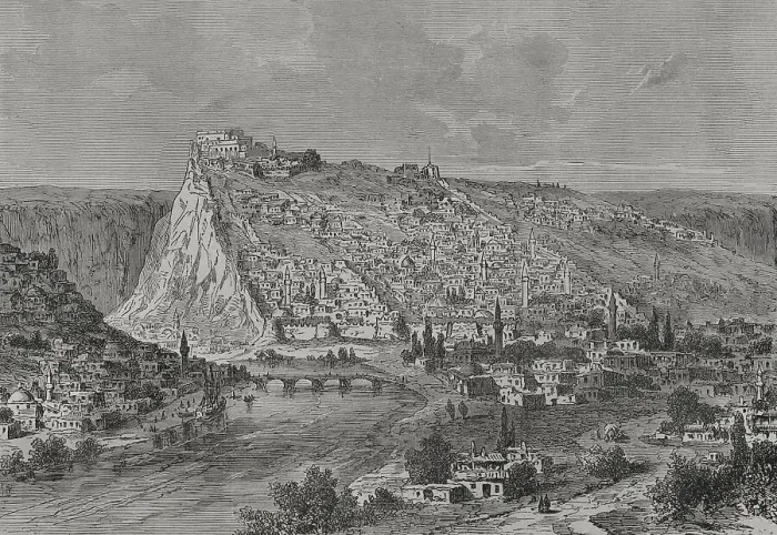 Framed Print : Kars. Panoramic view of the city during Russian rule Framed Print : Kars. Panoramic view of the city during Russian rule