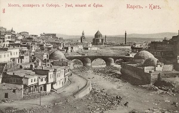Kars, Turkey - The Bridge, Church and Minaret