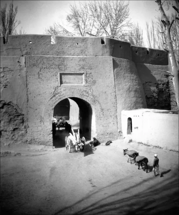 Framed Print : Kashgar - Entrance to a walled village Framed Print : Kashgar - Entrance to a walled village