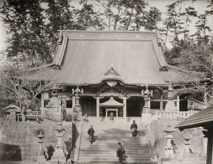 Framed Print : Katasse Temple and people - Japan Framed Print : Katasse Temple and people - Japan