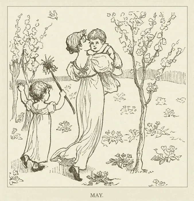 Framed Print : Kate Greenaway Framed Print : Kate Greenaway