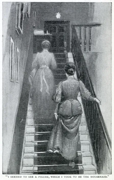 Framed Print : Kathleen Leigh Hunt is walking upstairs in Hyde Park Place, London Framed Print : Kathleen Leigh Hunt is walking upstairs in Hyde Park Place, London