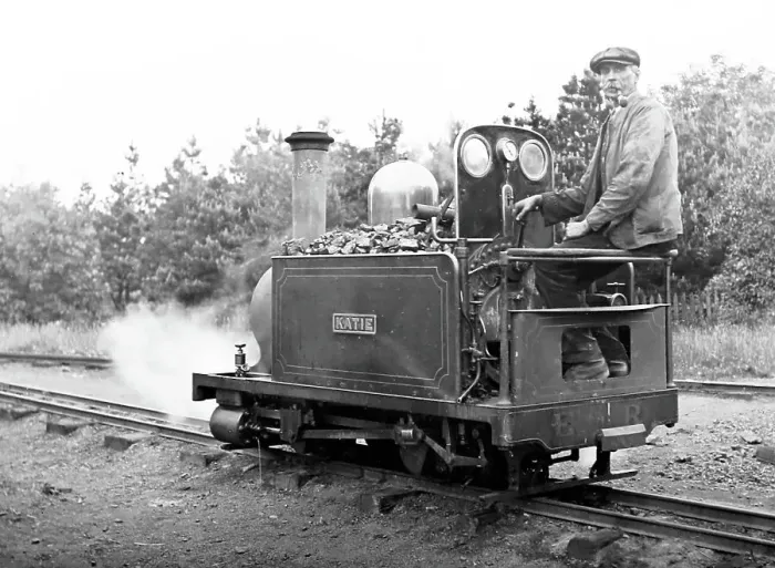 Framed Print : Katie on the Eaton Hall Railway, Victorian period Framed Print : Katie on the Eaton Hall Railway, Victorian period