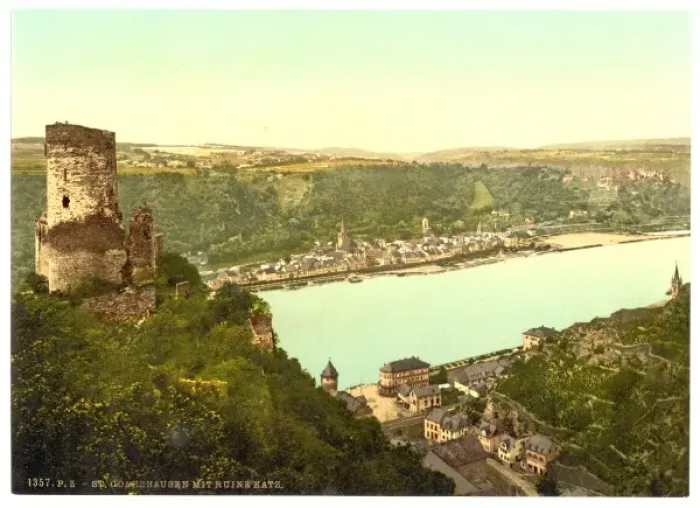 Framed Print : Katz Castle, Goarshausen (i. e. Sankt Goarshausen), the Rhin Framed Print : Katz Castle, Goarshausen (i. e. Sankt Goarshausen), the Rhin
