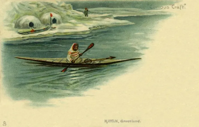 Framed Print : Kayak, Greenland Framed Print : Kayak, Greenland