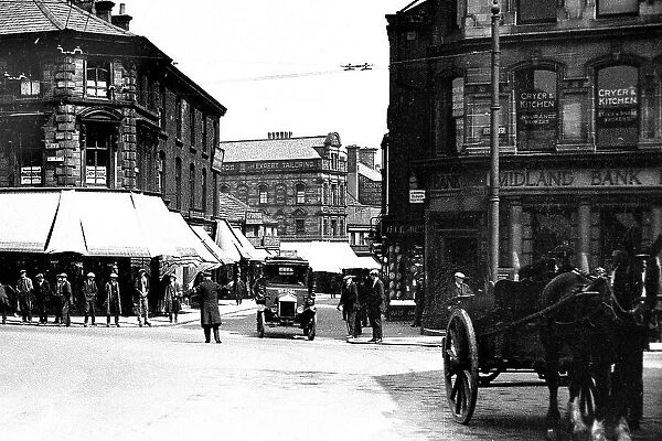 Keighley North Street Corner probably 1920s