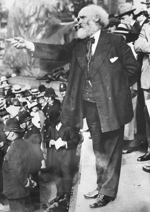 Framed Print : Keir Hardie, socialist politician, giving a speech, London Framed Print : Keir Hardie, socialist politician, giving a speech, London