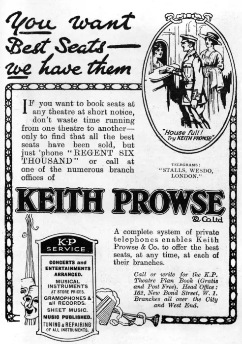 Framed Print : Keith Prowse advertisement, WW1 Framed Print : Keith Prowse advertisement, WW1
