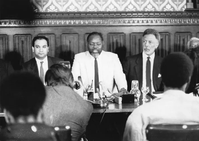 Framed Print : Keith Vaz and Bernie Grant, Labour Party politicians Framed Print : Keith Vaz and Bernie Grant, Labour Party politicians