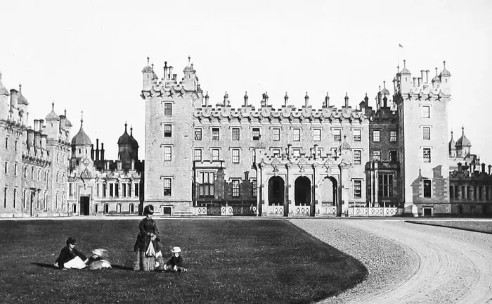 Framed Print : Kelso Floors Castle Victorian period Framed Print : Kelso Floors Castle Victorian period