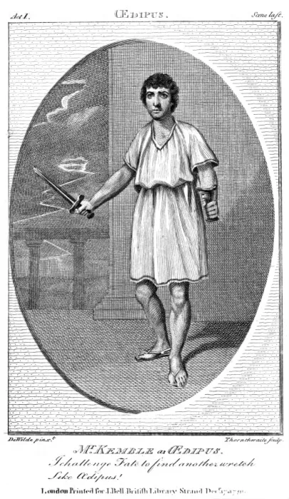 Framed Print : Kemble as Oedipus Framed Print : Kemble as Oedipus