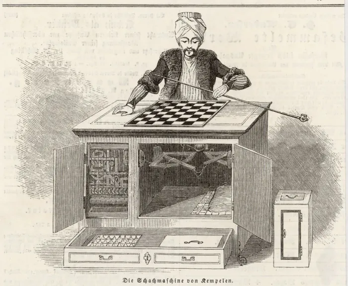 Framed Print : Kempelins Automaton Chess Player Framed Print : Kempelins Automaton Chess Player