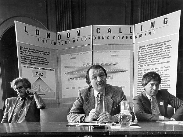Ken Livingstone and Tony Banks at the GLC