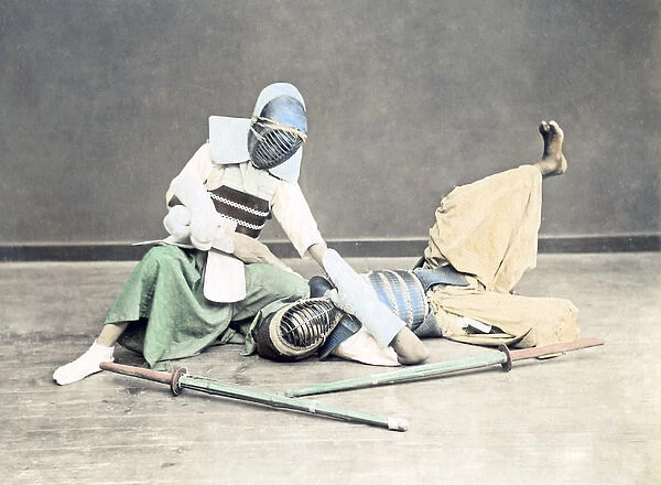 Kendo, fencing, Japan, circa 1880s