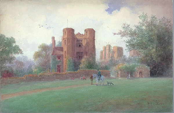 Kenilworth Castle Landscape scene England Watercolour