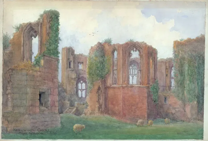 Framed Print : Kenilworth Castle, oriel window Framed Print : Kenilworth Castle, oriel window