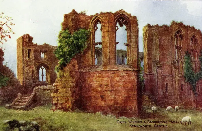 Framed Print : Kenilworth Castle, Oriel Window and Banqueting Hall Framed Print : Kenilworth Castle, Oriel Window and Banqueting Hall