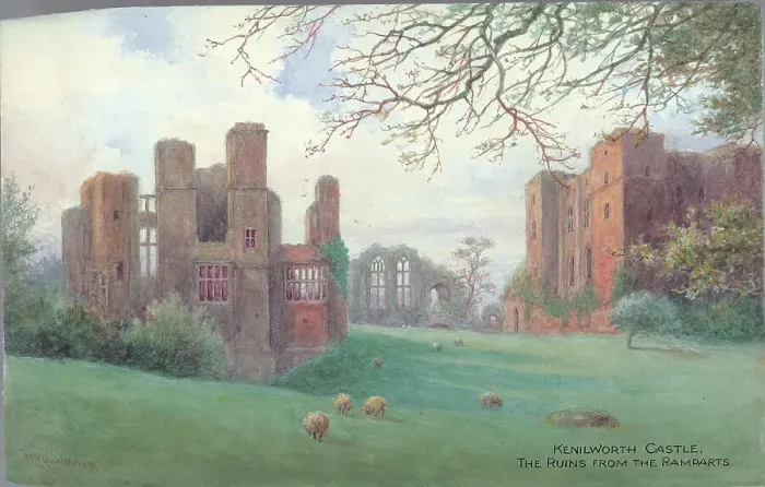 Framed Print : Kenilworth Castle, the ruins from the ramparts Framed Print : Kenilworth Castle, the ruins from the ramparts